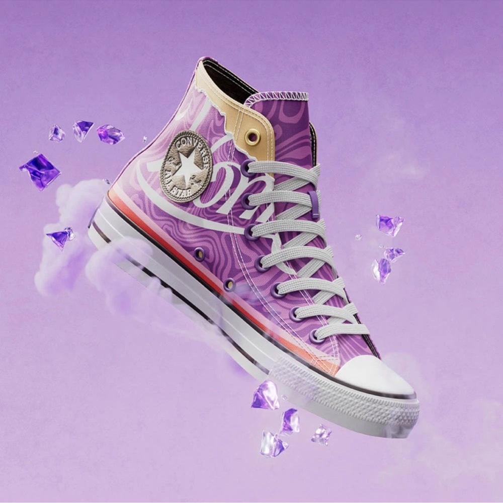 Wonka X Converse Chuck Taylor High Swirl brand new